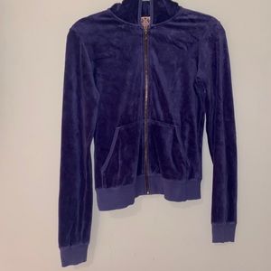 Juicy Couture Purple Zip up Sweater